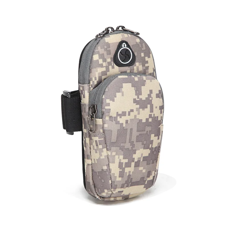 Camouflage Running Armband Sports Case Bag for Universal Smartphone Waterproof Mobile Earphone Keys Arm Pouch Nylon Cell Holder