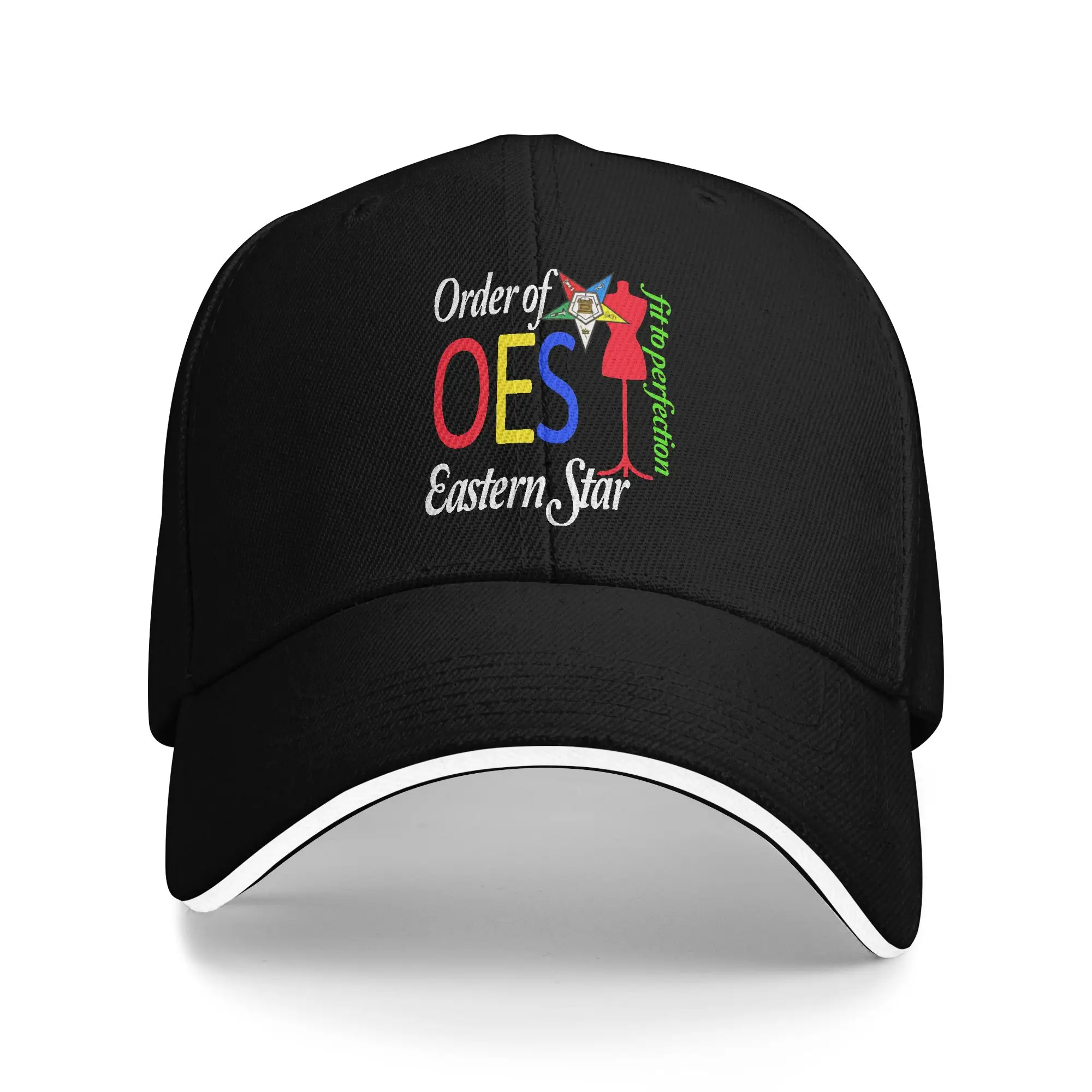 OES Style Order Of The Eastern Star Logo Sistar Fit To Perfection Casual Baseball Cap Trucker Hat Sun Men Women Snapback Cap