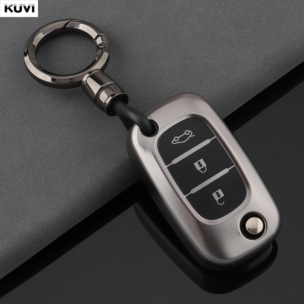 Gun Grey TPU Key Case Cover For LADA Vesta Granta XRay Kalina Priora Sedan Sport For Renault Fluence Clio Megane For Mercedes