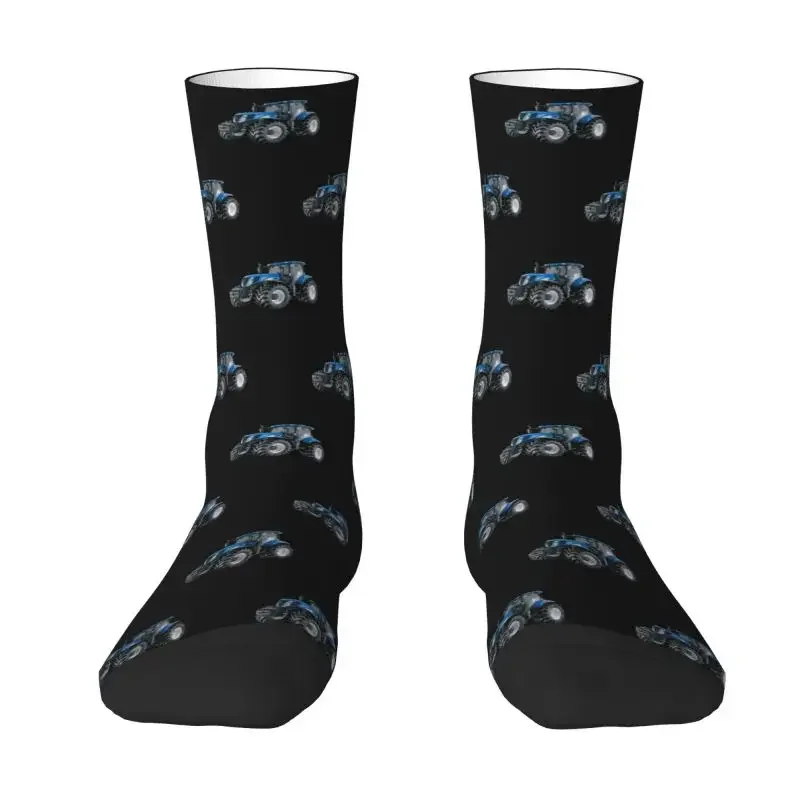 Cute Print Tractor Socks for Women Men Stretch Summer Autumn Winter Crew Socks