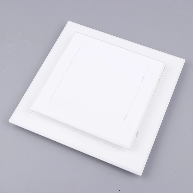 New 1pc Access Panel Inspection Hole PVC Access Doors Wall Ceiling White Hatch Cover Universal Plastic Push-Type Inspection Port