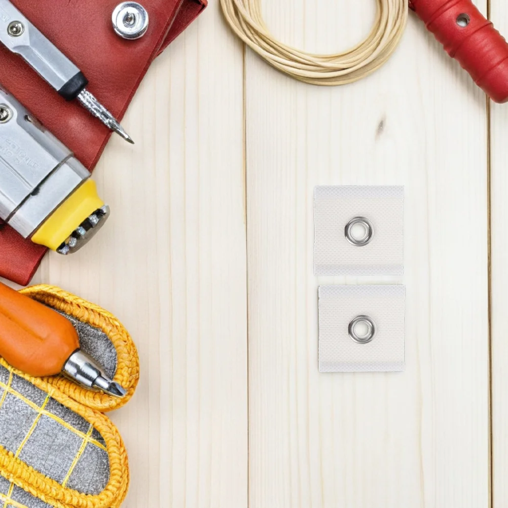 

8Pcs Rv Awning Piping Eyelets PVC Coated Fabric Secure Fit Lightweight Portable Awning Hardware Piping Rail Eyelet