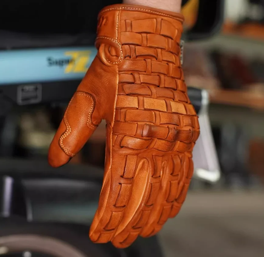 

Uglybros Retro Winter Motorcycle Thermal Gloves Windproof Gloves Leather Moto Equipment Waterproof Motorbike Gloves