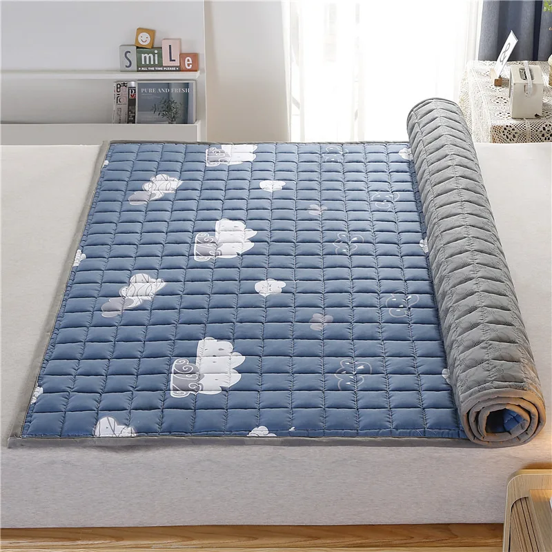 Matelas Fin Antidérapant Lavable Quatre Saisons, Lit de 1.5m, Polymères de Protection, Dortoir, hypothécaire ami, Simple, Double, Queen, King