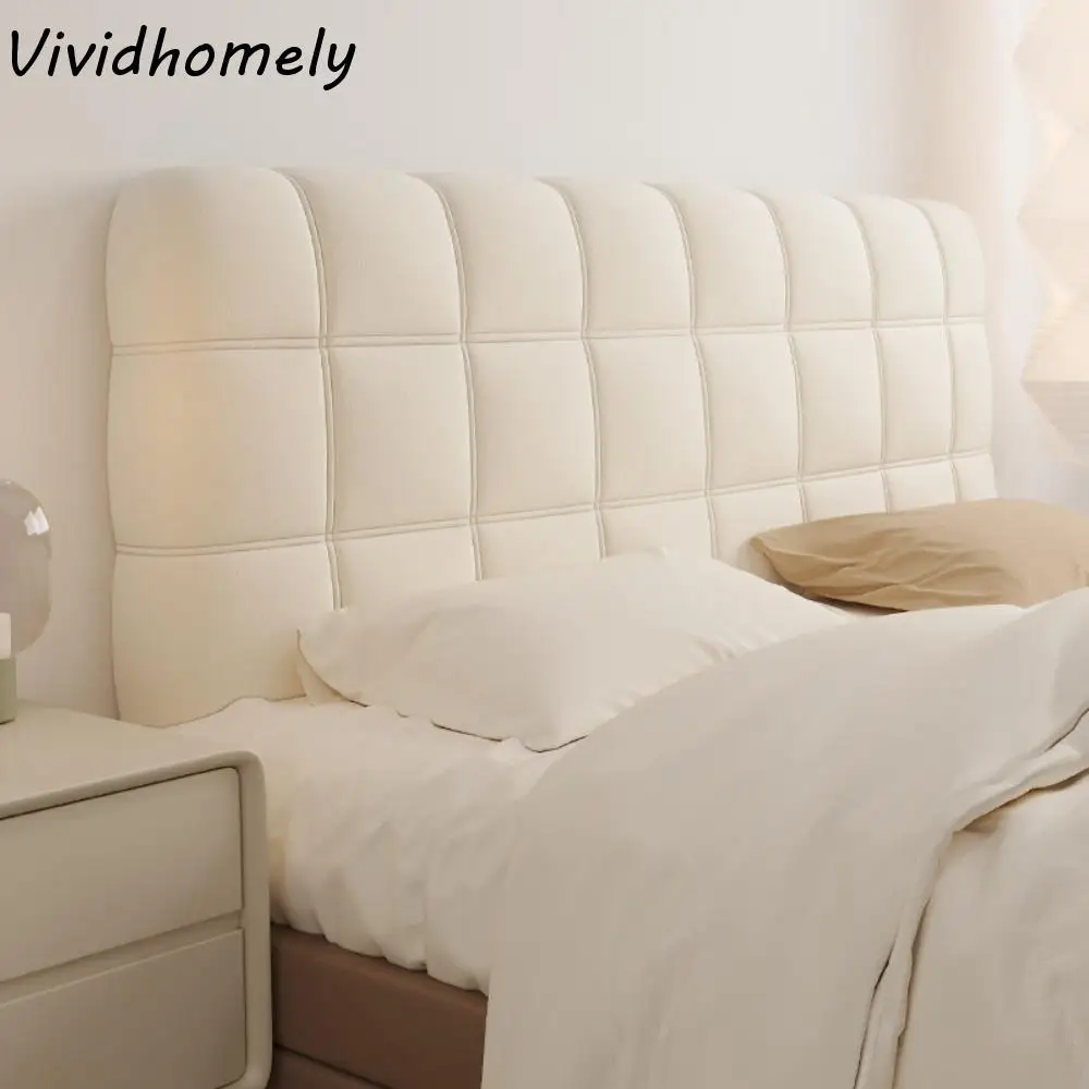 

Прочный утолщенный чехол изголовья кровати, однотонный клетчатый чехол на спинку кровати, моющийся мягкий чехол на изголовье кровати, домашний декор