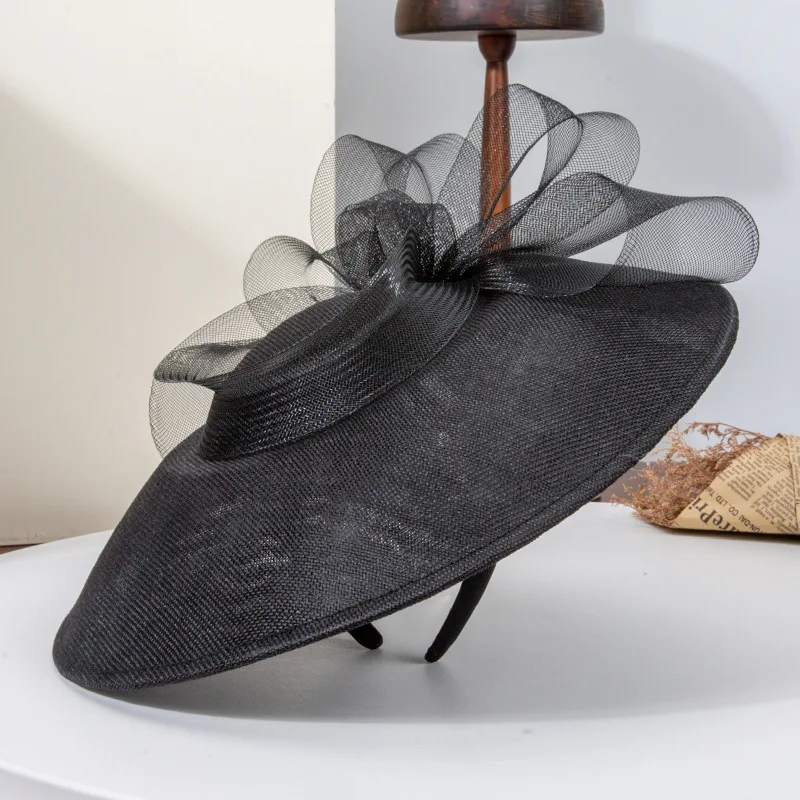 قبعة فرنسية جديدة واسعة الحواف لعام 2025 - قبعة نسائية عتيقة لحفلات الشاي أنيقة للربيع والصيف، قبعة متخصصة فاخرة خفيفة