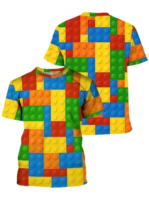 

Children's Clothing Boys Tshirt Short Sleeve Girl T-Shirt 3D Cartoon Casual Round Neck Tees Kids Summer Clothes Tops