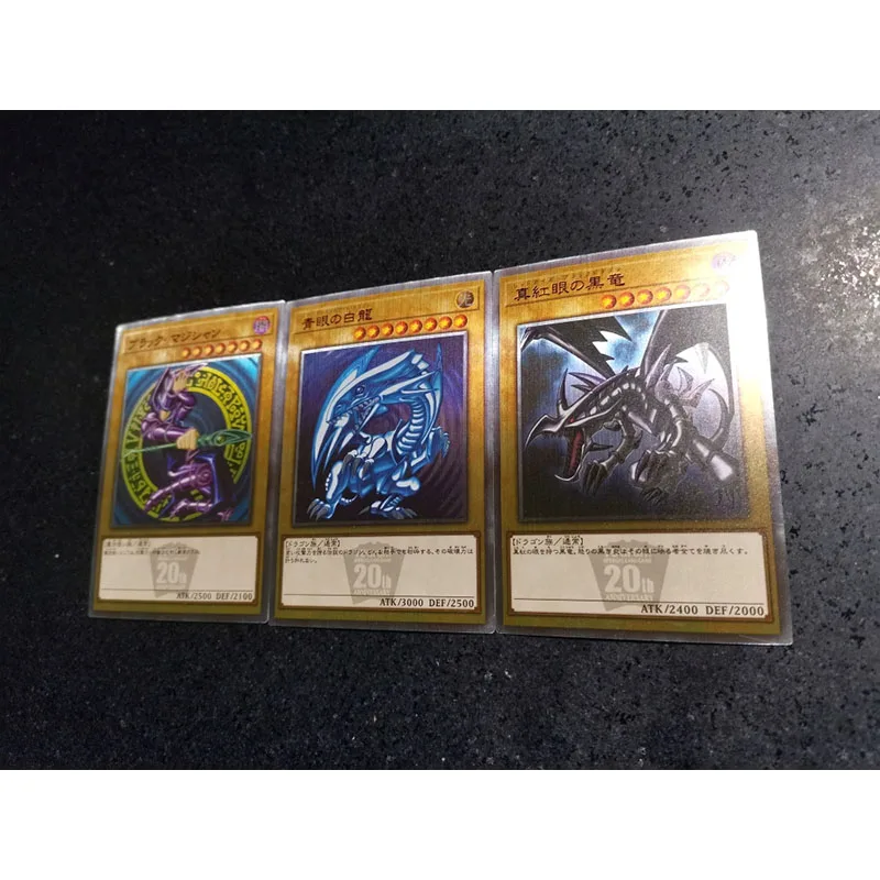 Anime Yu-Gi-Oh DIY ACG Black Magician Girl Dark Magic Attack Boys Battle Games Toys Collectible Cards Christmas Birthday Gifts