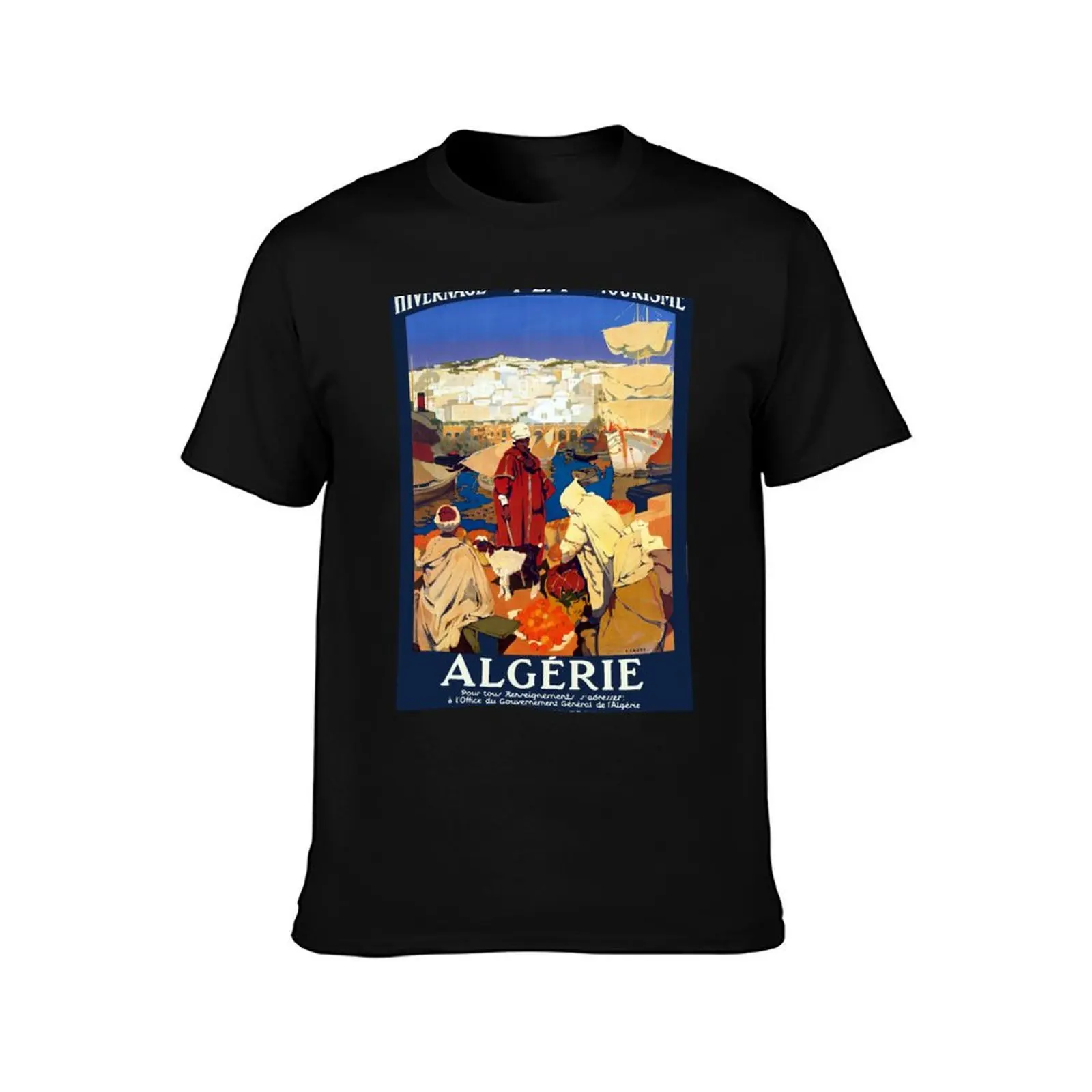 Vintage Algeria Travel T-Shirt affliction shirts heavyweights customs mens graphic t-shirts big and tall