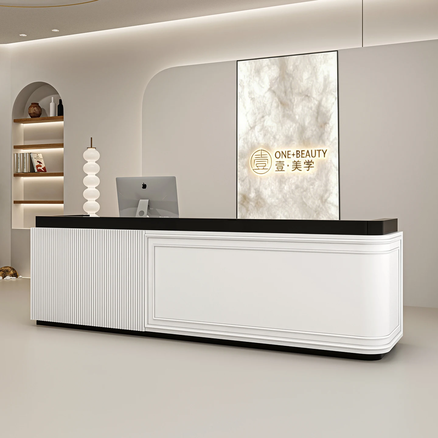 YJQ simple beauty salon bar counter clothing store checkout page bridal shop reception table