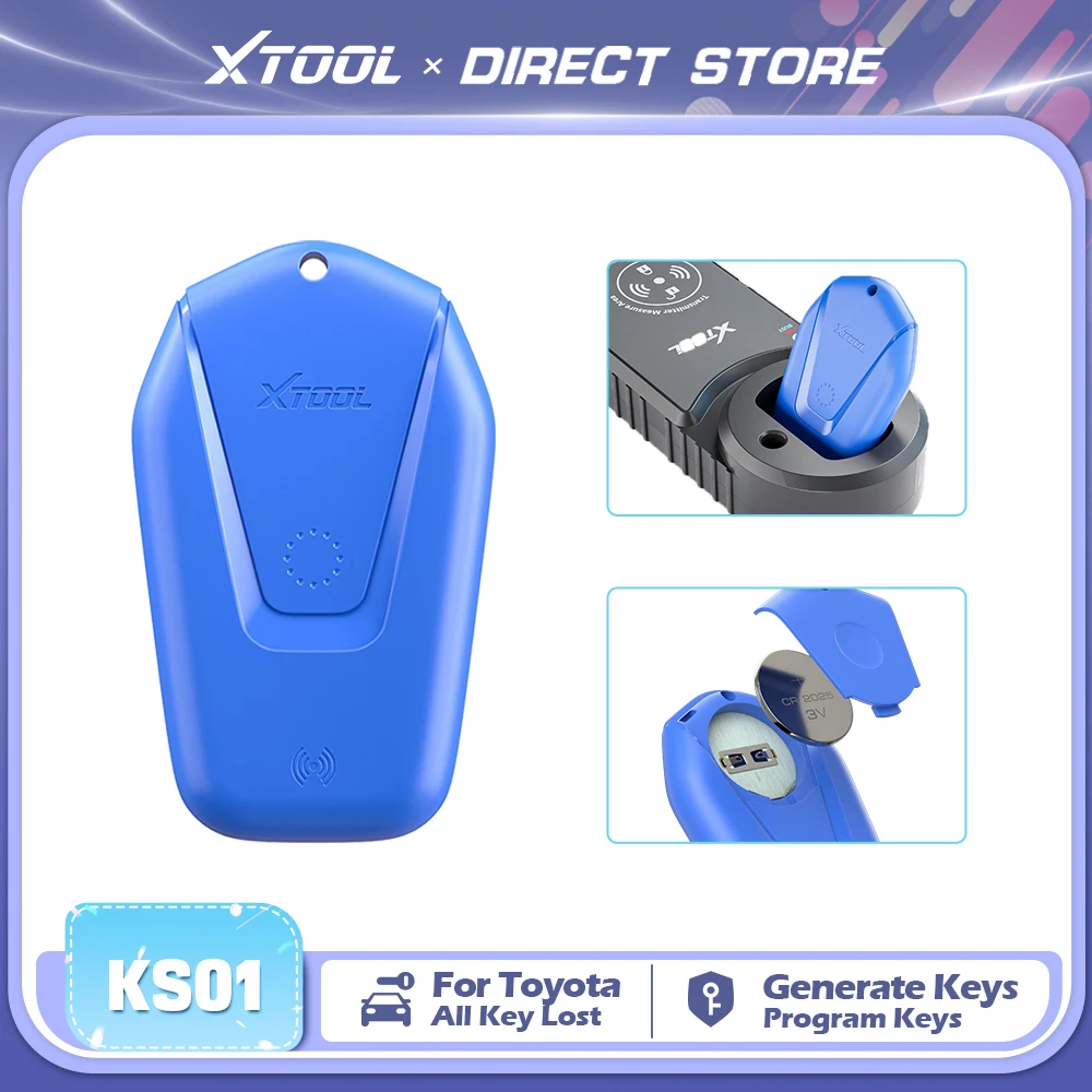 XTOOL KS01 KS-1 Smart Key Emulator For Toyota/Lexus Auto Key Programmer Work With IK618/X100 PAD3 All Key Lost With KC100 KC501