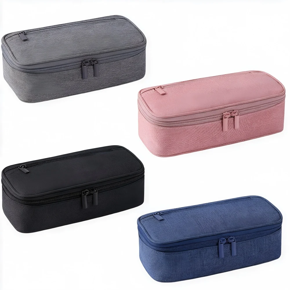 Multifunctional Large-Capacity Simple Portable Pencil Case, Available in Multiple Colors, Zipper Stationery Box & Stationery Bag