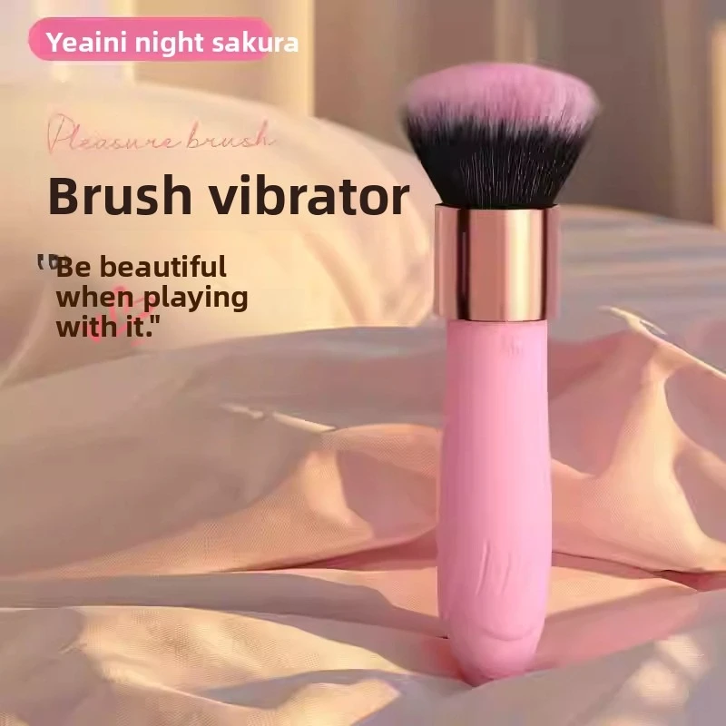 فرشاة مهبلية مهبلية من السيليكون باللونين الأرجواني والوردي مع 10 أوضاع اهتزاز لتحفيز المداعبة من السيليكون الناعم #2