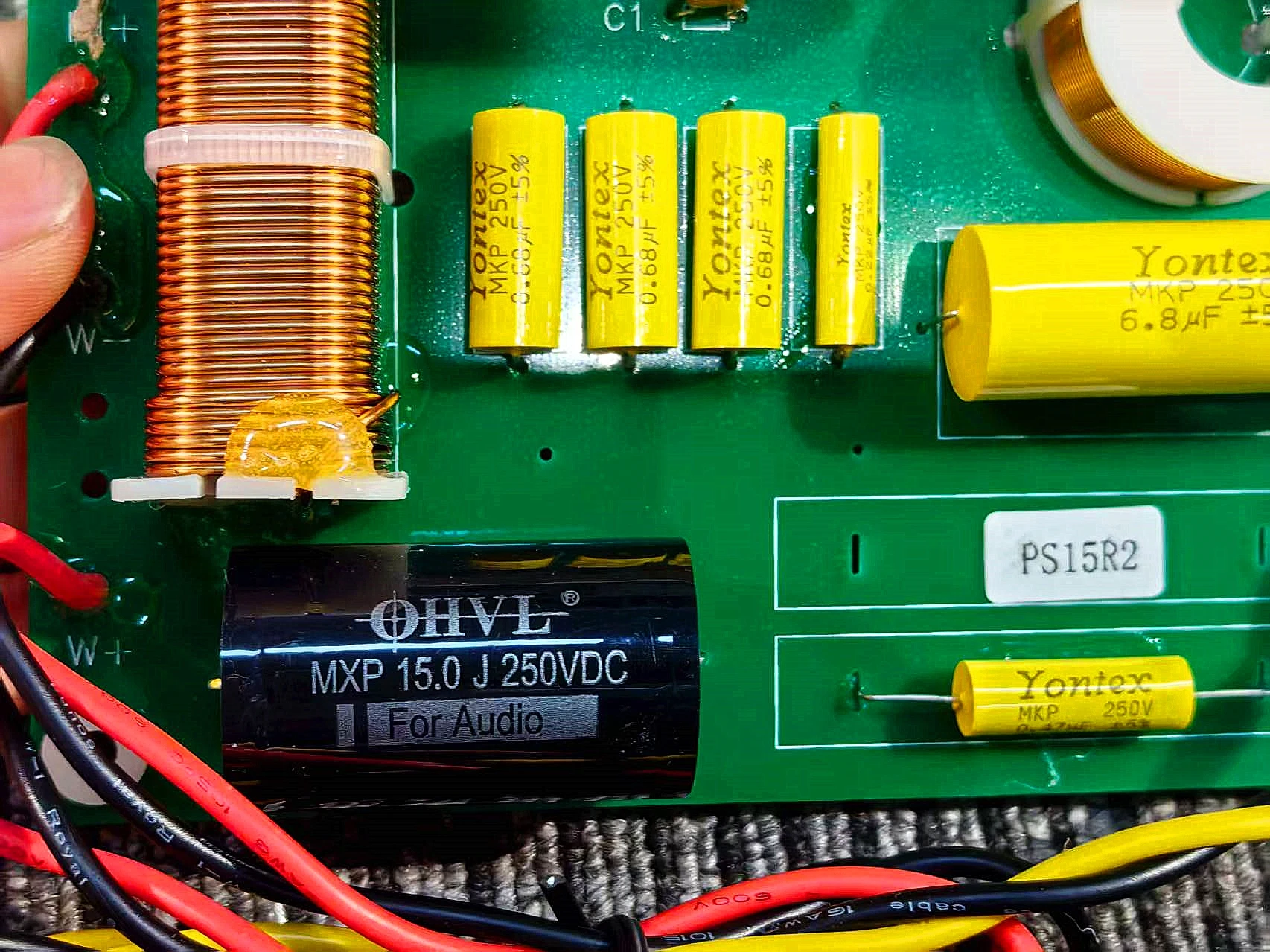 MW Audio PS15 R2 15-Zoll-Profi-Bühnenmonitorlautsprecher mit hochwertigem Filter für Live-Performance DJ PA-System