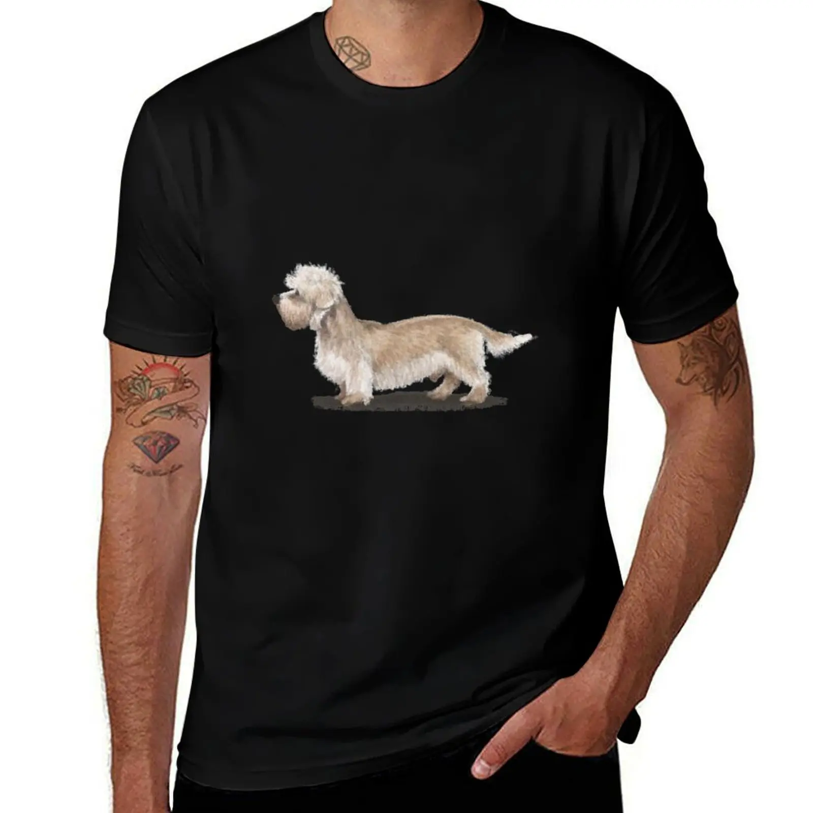 The Dandie Dinmont Terrier T-Shirt t shirt man plain T-Shirt