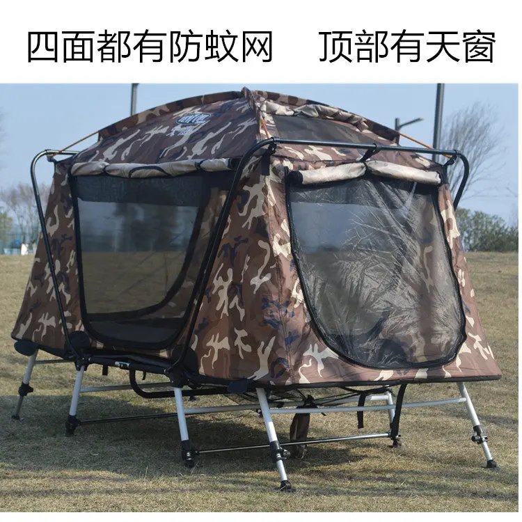 Off-ground tent bed free portable camping car roof windproof and rainstorm proof