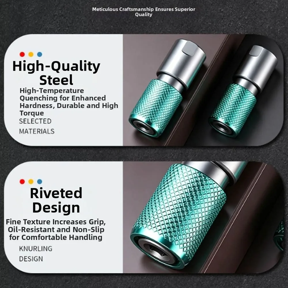 High Hardness Quick Change Angle Grinder Adapter Hex Shank Anti-Slip Hex Shank Converter Quick Lock Tool Conversion Head