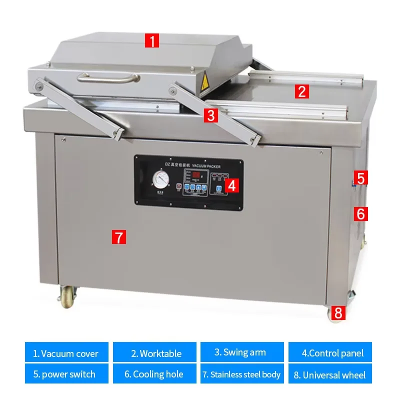 

Double Chamber Vacuum Packaging Machine Vacuum Packaging Machine For Food DZ400 Double Chamber