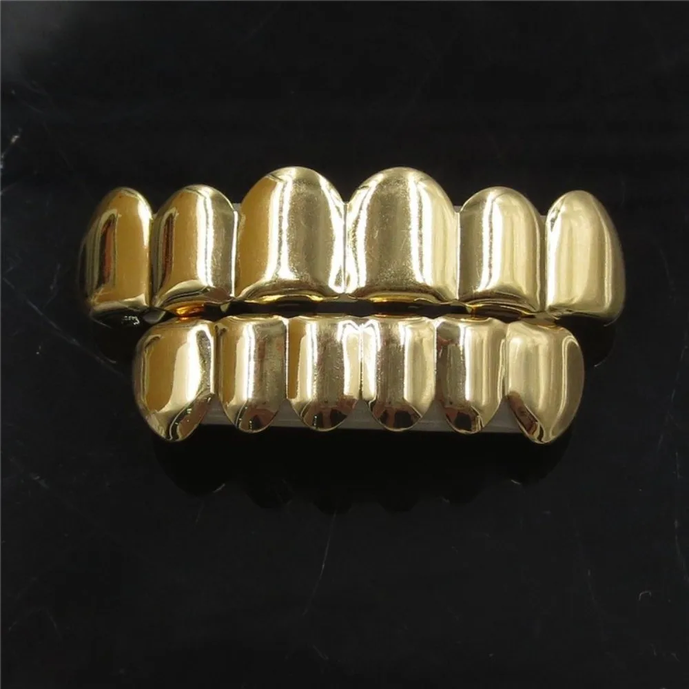 Modisches Set aus Oberteil und Unterteil mit Zahn-Grillz, bequem, glänzend, zahnmedizinische Grillz, einzigartig, langlebig, Halloween-Zahn, Hip-Hop-Stil – Detail 6