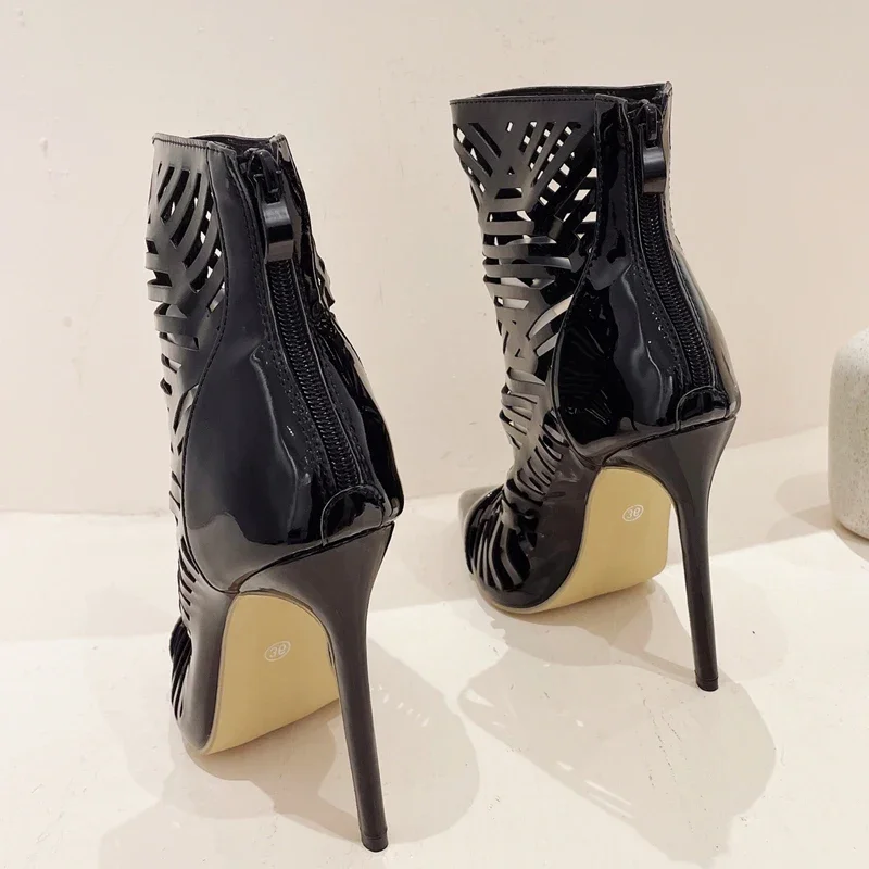 Eilyken nowe seksowne buty na wysokim obcasie botki damskie ze spiczastym noskiem buty damskie wiosennym na imprezę bal Botas De Mujer