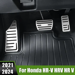 For Honda HR-V HRV HR V 2021 2022 2023 Aluminum Alloy Car Footrest Pedal Accelerator Brake Pedal Cover Non-Slip Pads Accessories