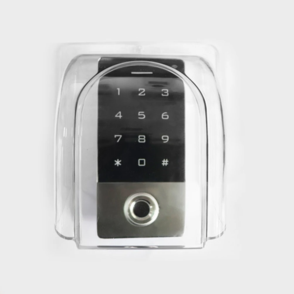 

2pcs Access Control Machine Rain Cover Doorbell Weatherproof Outdoor Transparent Pc Material Durable Universal Fit Waterproof