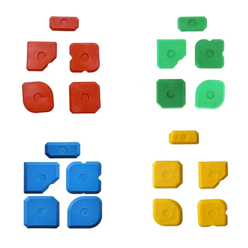 Set Alat Caulking Sealant Penyegel untuk Silicone Sealant Grout Finishing Sealing Scraper Silicone Profiling Dropship