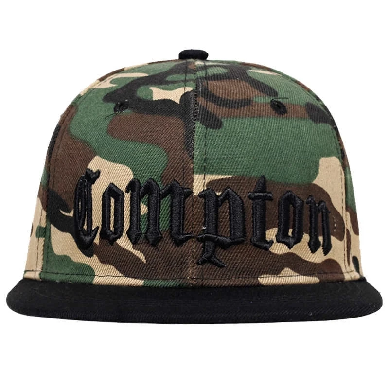 COMPTON embroidery Baseball Cap Hip Hop Snapback caps flat fashion sport Hat For Unisex Adjustable dad hats