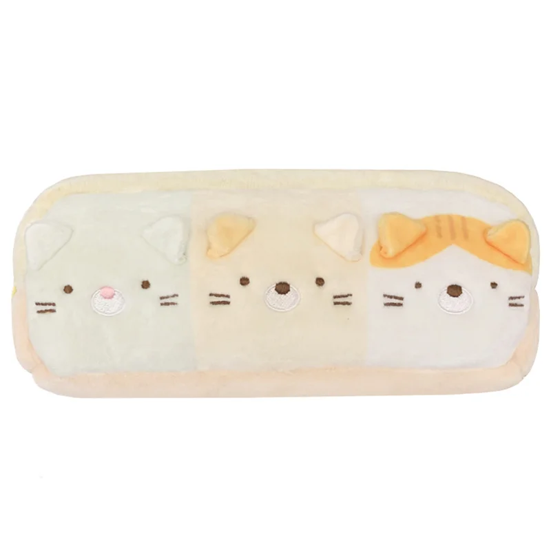 

Sumikko Gurashi Neko Cat Plush Pencil Case Anime Kawaii Pencil Pouch Cute School Pencil Cases for Girls Kids Storage Bag