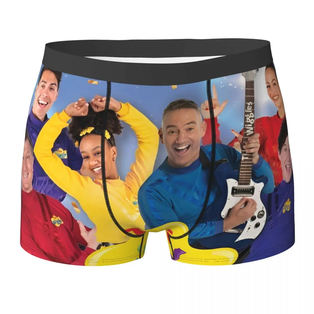 

The Wiggles Underwear Australian Children's Music Group 3D Pouch Hot Boxer Shorts Printing Boxer Brief Elastic Men Panties
