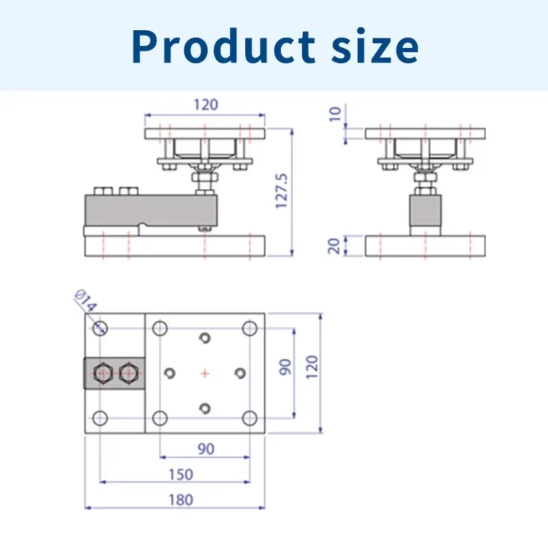 DINI ARGEO KSBN mounting kit for SBT/SBK/SBX shear beam load cells