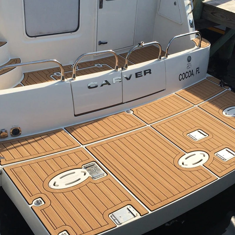 2018 Monterey 400 SY Swim Platform Boat EVA Faux Foam Teak Deck Floor Pad