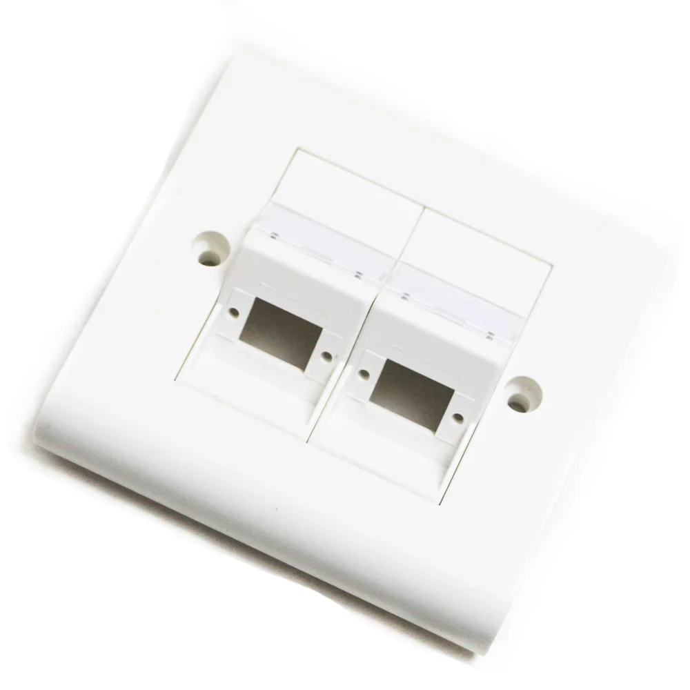 Pelat Dinding Fiber SC/LC/ST Simplex/Duplex Faceplate FTTH Tipe 86 1 Port/2 Port