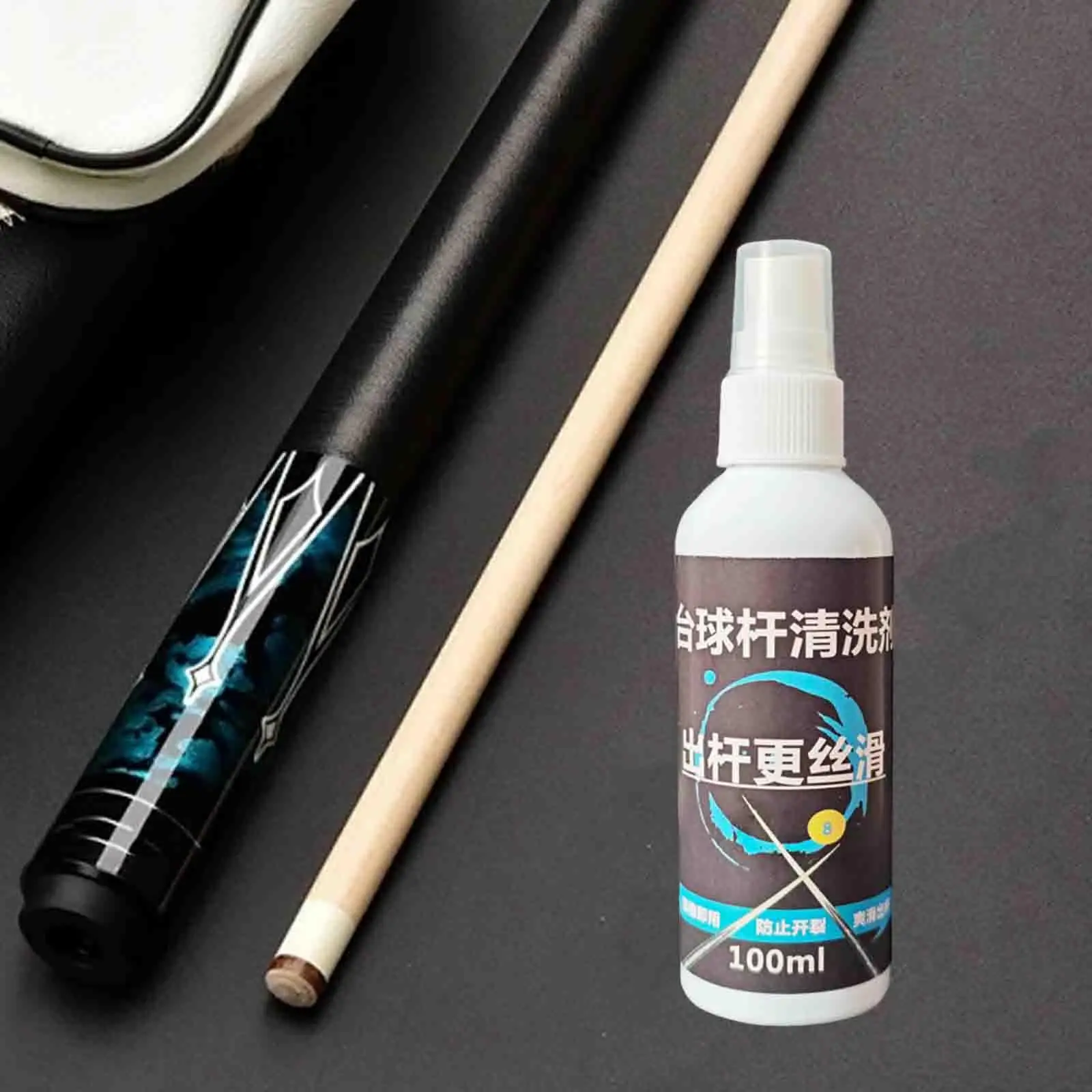 Pool Cue Cleaner Restorer Polish Billiard Cue Cleaner for Removes Dust