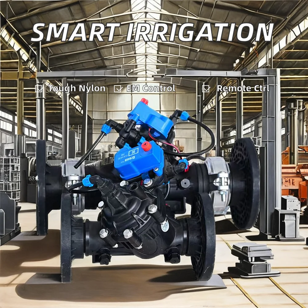 Elettrovalvola automatica intelligente da 3\" 4\" per l'irrigazione del giardino Sistema di irrigazione automatica della serra telecomandata