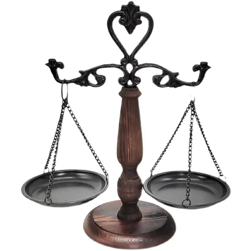 Elegant Metallic Precision Scale Vintage Bar Decorative Piece Robust TV Stand Ornament Sophisticated Accent For Study Entrance