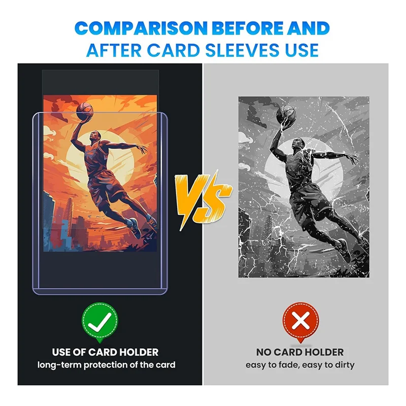 

200 упаковок рукавов для карточек, защитных чехлов для бейсбольных карточек, рукавов для карточек для бейсбола, футбольных карт