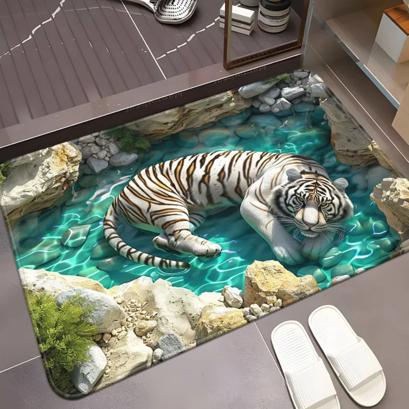 VIKAMA Visual Effects Floor Mat - Anti-slip, Washable Floor Mat for Indoor and Outdoor Entrance Areas - Home Decoration