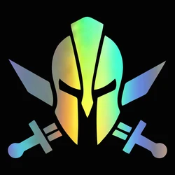 Spartan Helmet Car Sticker Personality Waterproof Decal Creative Refrigerator Laptop Windshield Car Accessories