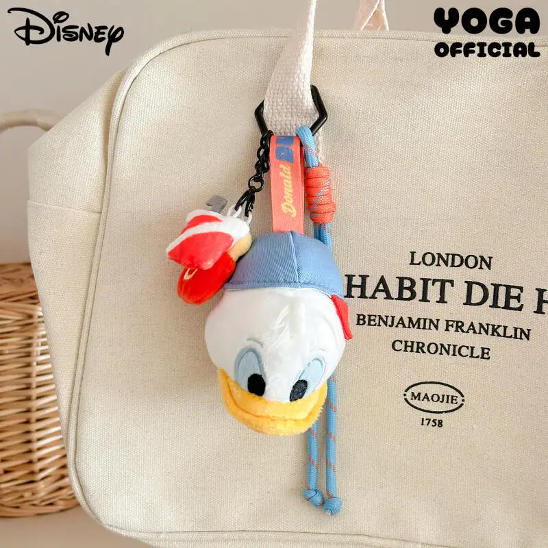 Pluszaki Disneya Myszka Miki Kawaii Breloczek Kreatywny Kreskówkowy Kaczor Donald Goofy Zawieszka do Plecaka Prezent Urodzinowy dla Przyjaciół