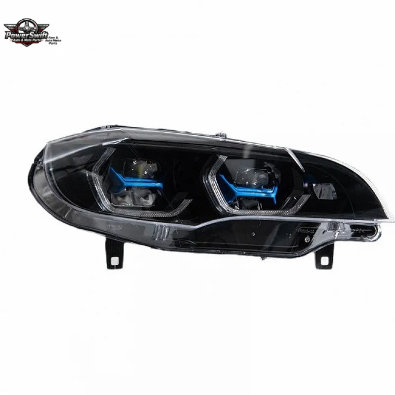 

Suitable for 07-13 BMW X5 Assembly E70 Modified M4 Spoon Golden Eye Dual Color Laser Headlight