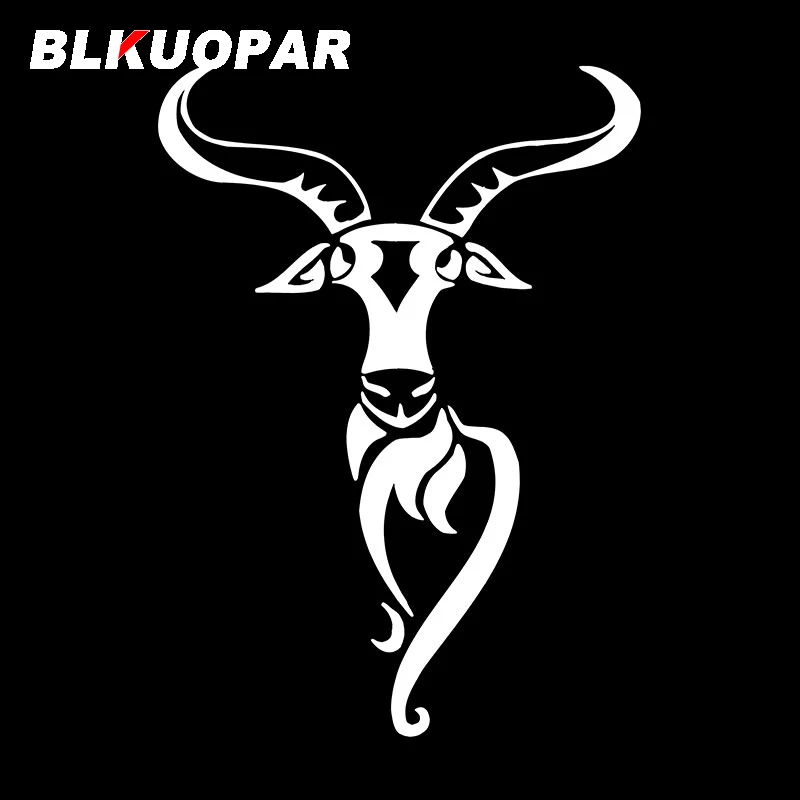 BLKUOPAR Sheep Goat Head Silhouette Car Stickers Interesting Animals Decal Waterproof Die Cut VAN Caravan Car Styling