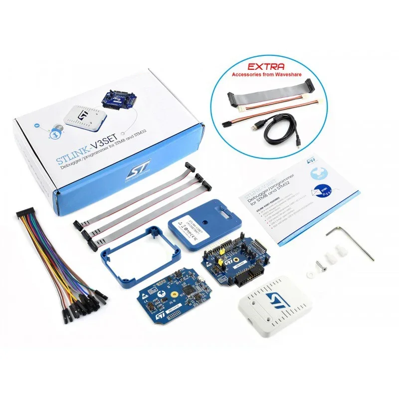 

Модульный программатор отладки STLINK-V3SET для STM32/STM8 | SWD/JTAG | Встроенный инструмент разработки