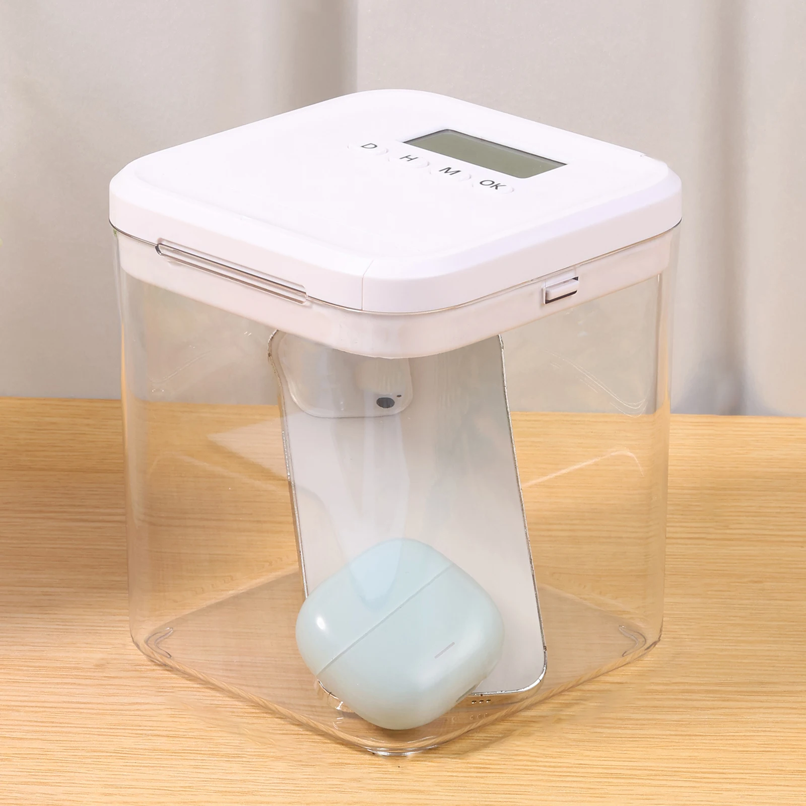 Timer Lock Boxes Electronic Lockable Container Self-Discipline Phone Lock Boxes Medicine Box Personal Items Files Safe Storage
