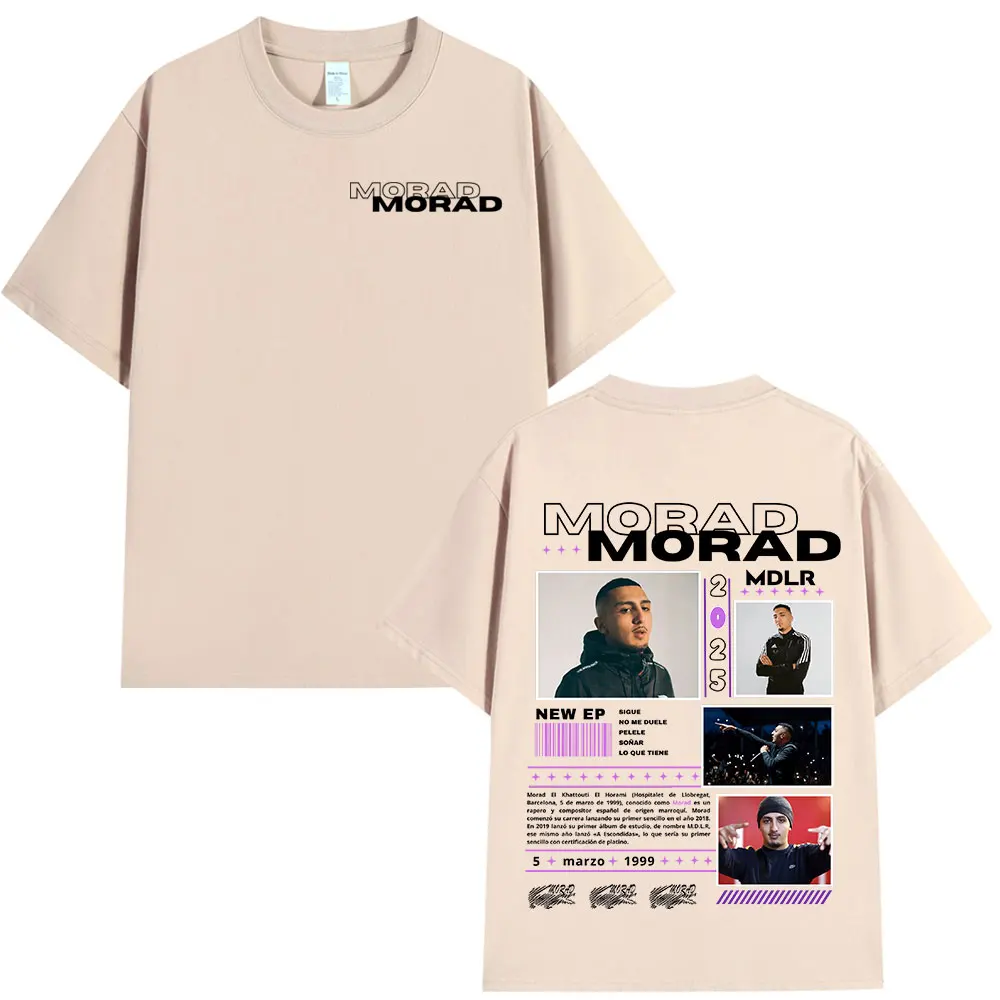 Rapper Morad M.D.L.R Graphic T Shirt Men Women Fashion Hip Hop Vintage T-shirt Cotton Oversized Short Sleeve T-shirts Streetwear image 5