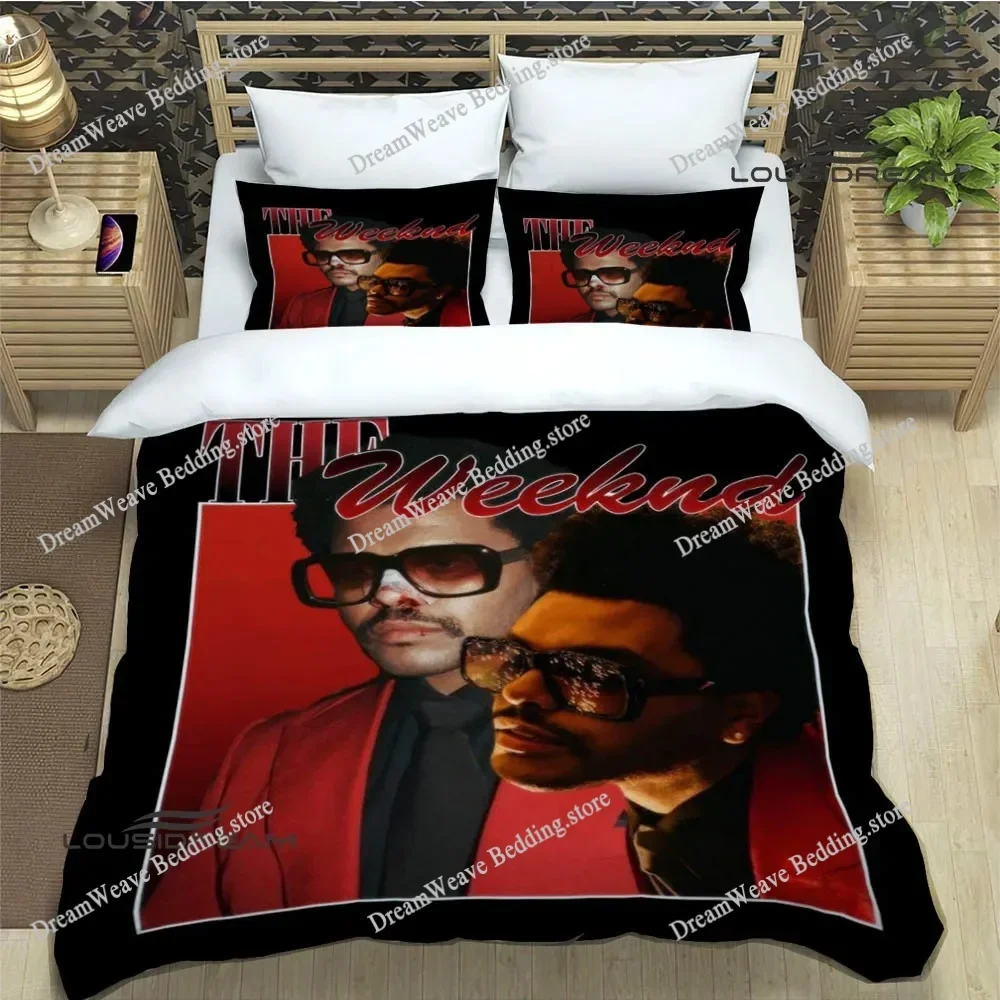 

3D Print Singer The Weeknd Bedding Set Duvet Cover Bed Set Quilt Cover Pillowcase Comforter King Queen Size Boys Adult741