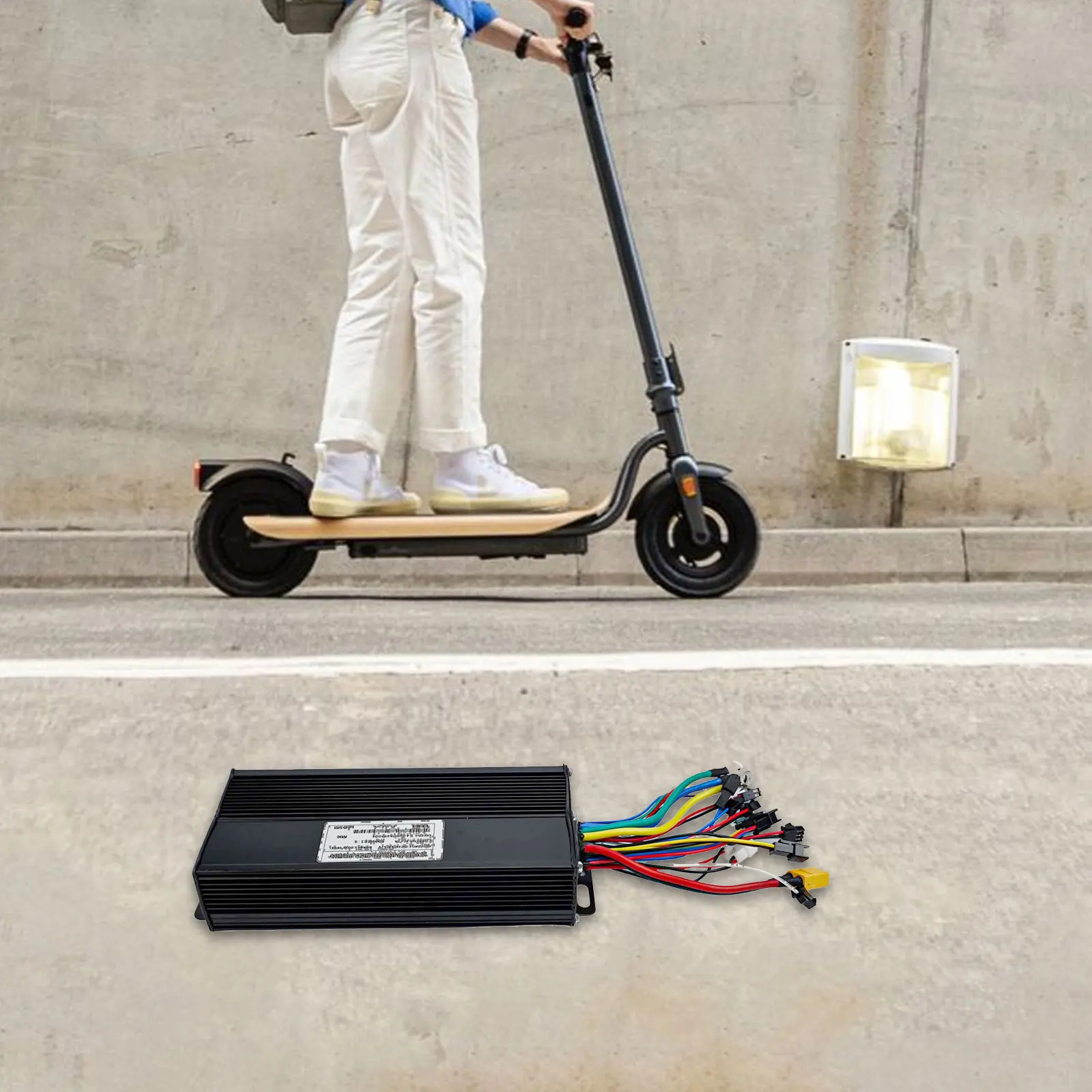 

Бесщеточный контроллер для электронного велосипеда 36 В-52 В 15 MOS 36 В/48 В/52 В 40 А Бесщеточный контроллер для электронного велосипеда 1500 Вт/2000 Вт Интеллектуальный 3-режимный синусоидальный контроллер