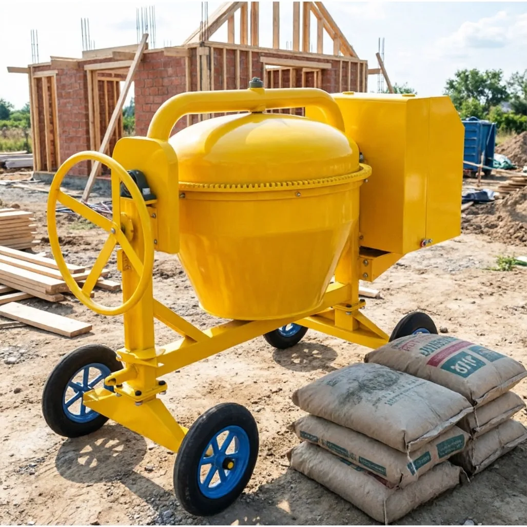 Hot seller Rotary Cement Mixing Drum Detachable Mixing Blades Convenient Cleaning Small Precast Workshop Cement Mixing Tank