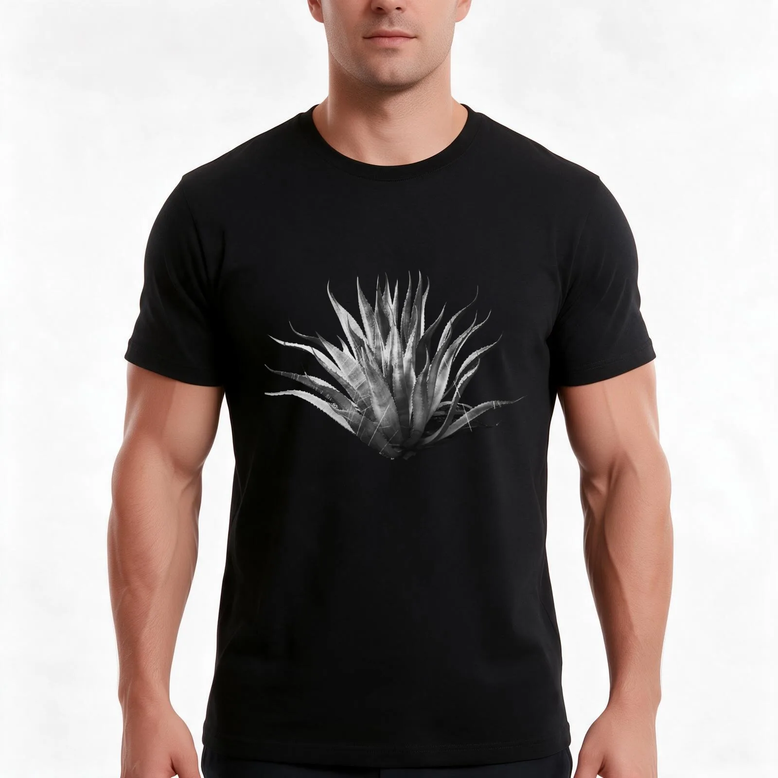 Agave, Bluebonnets, Lady Bird Johnson Wildflower Center T-Shirt, Summer Casual Cotton Tee, Oversized Streetwear Tops