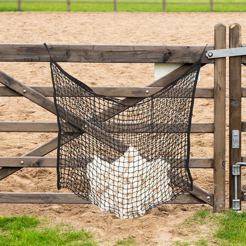 معلقة الحصان القش حقيبة دائم كيس شبكي بطيئة تغذية صافي سعة كبيرة تخزين الحاويات شبكات الحصان حقيبة شبكة محفظة صنع #1